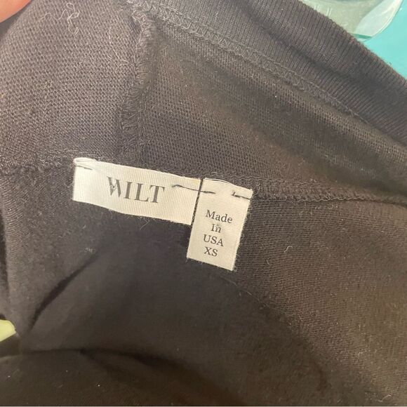 WILT Fly Away Angled Hem Open Front Cotton Cardigan - Picture 9 of 11